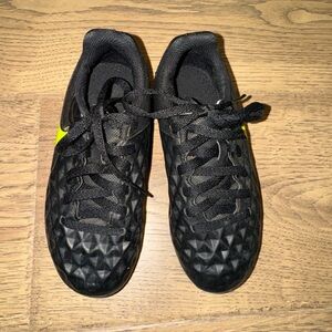 Nike Soccer Cleats Kids Black and Yellow Sneakers